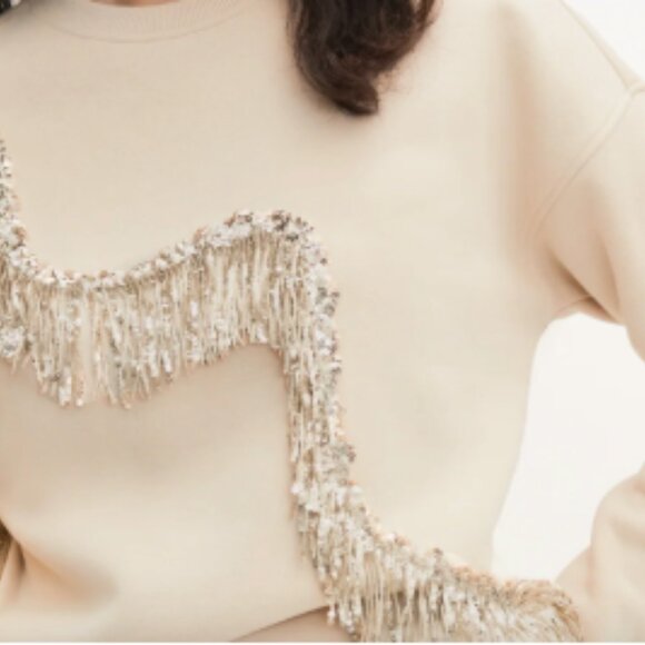 NWT Melanie Lyne Sequin Detail Sweatshirt - Picture 5 of 5